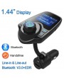Hands-free Bluetooth Car Kit MP3 Music Player FM Transmitter 5V 2.1A USB Car Charger 1.44" LED Screen