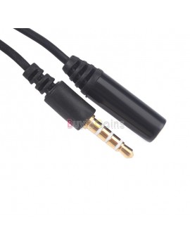 1M 3.5mm Male to Female 4 Pole Jack Stereo Audio Headphone Extension Cable #02