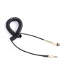 3.5mm Male to Male Audio Cable Flexible Spring Elbow 1M Aux Line For Computer Laptop TV DVD