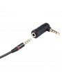 1pcs 90 degree Right Angled 3.5mm 4poles Audio Stereo Male to Female Extension Adapter adaptor Black