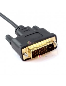 6.5FT 2M HDMI to DVI Dual Link 24+5 Pin Standard Cable Cord Black