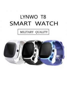 Original LYNWO T8 Waterproof Clock Bluetooth Facebook Twitter Call Record Music Android Smart Watch