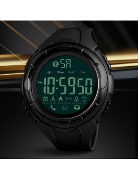 SKMEI Men's Waterproof Bluetooth Pedometer Calorie Sport Digital Watch Smart Wristwatch