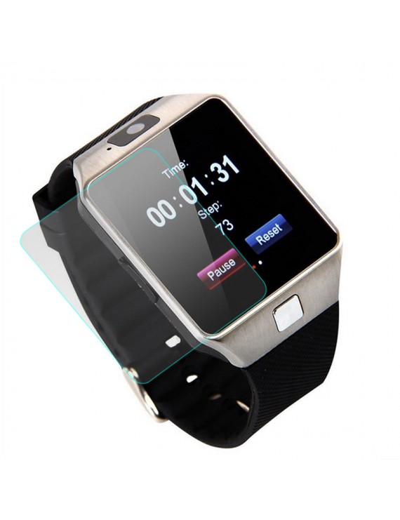 10Pcs Clear LCD Screen Protector Protective Film For DZ09 Bluetooth Smart Watch Phone