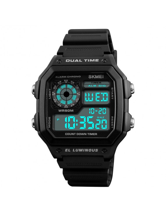 Mens Outdoor Sports Watch LED Digital Waterproof Military Quartz Analog Date Wristwatches