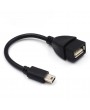 5 Pin Male To USB 2.0 Female Adapter Converter OTG Cable For Tablet PC Black