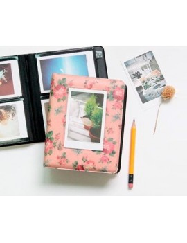 Retro Rose Photo Album for Fujifilm Instax Mini Films - Pink