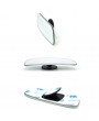 2Pcs Car Blind Spot Adjustabe Mirrors Frameless 360 Degree Rotate Sway Glass Convex Wide Angle Rear View
