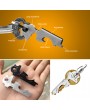 Stainless Steel Key Tool With Spring Hanging Buckle 8 in 1 Multi Tool Screwdriver Bottle Opener Fingernails Clean Gadget Keyring