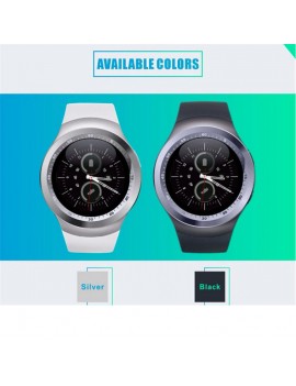 Y1 Smart Watch Round Nano SIM TF Card With Whatsapp Facebook fitness Business Smartwatch For IOS Android