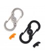Mini Outdoor Stainless Steel Spring Snap Clip Climbing Buckle Carabiner Refined