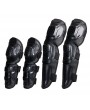 4Pcs Kit Adult Elbow Knee Shin Armor Guard Pads for Motorcycle Bike Tool