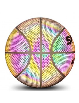 Luminous Basketball Fit Street Dance Durable Indoor Outdoor Game Competition Noctilucence Ball Circumference Trend Toys Rainbowcolor