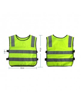 Safety Children Waistcoat Vest Grey Reflective Strips Traffic Clothes