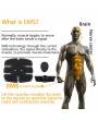 9Pcs Abdomen+Arm Muscle Stimulator Body Shape Trainer Magic Device EMS Smart Chip