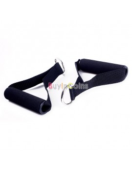 1/2Pcs Tricep Rope Cable Attachment Bar Dip Station Resistance Band Exercise