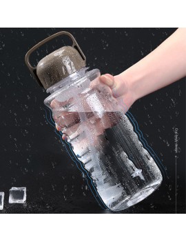 Water Bottle With Straw Gym Drink BPA-Free Sport High-capacity 2000ML Kettle For Hiking Travel Cycling