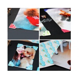 4 Sheet DIY Craft Diary Scrapbook Photo Album Corner Sticker Bundle