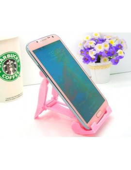 Universal Portable Folding Mobile Phone Stand Holder - Pink